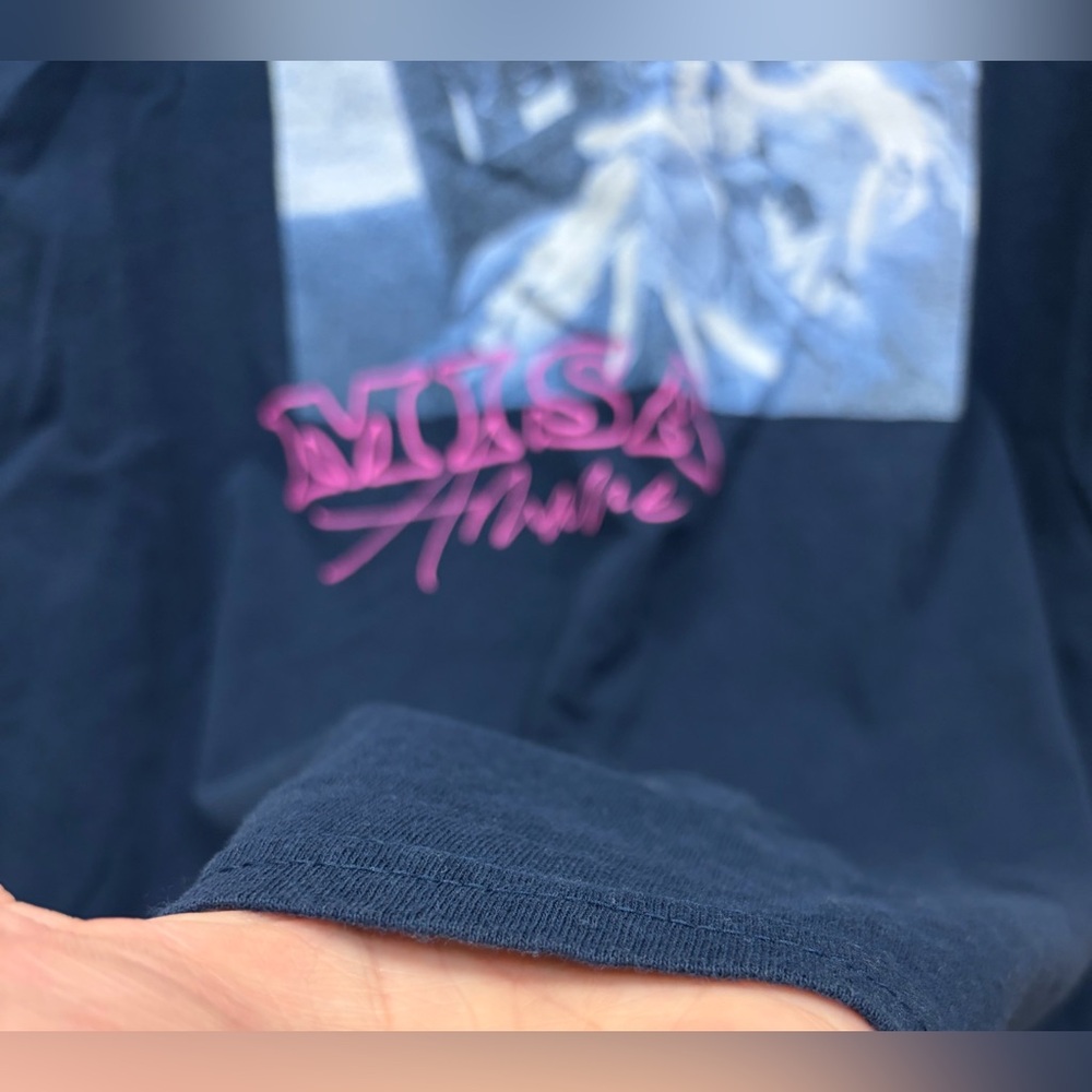 Death Note Misa Amane Graphic T-Shirt Manga Series Anime Navy Cotton Size XL - Picture 4 of 9